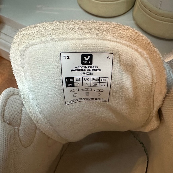 VEJA RECIFE LEATHER WHITE NATURAL - Picture 5 of 5